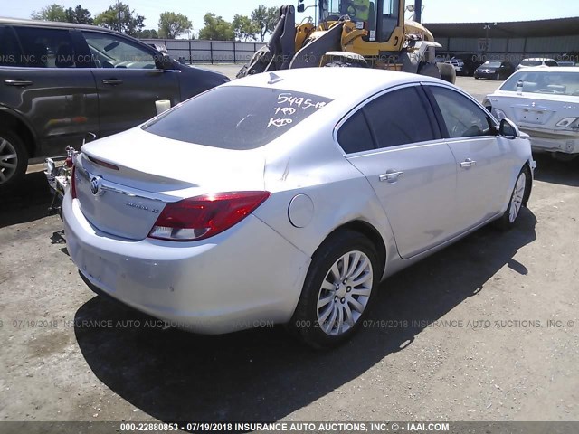 2G4GS5EV7D9173581 - 2013 BUICK REGAL PREMIUM SILVER photo 4