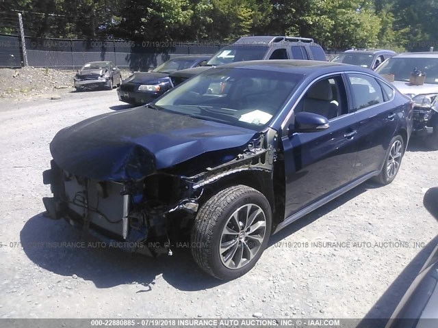 4T1BK1EB1HU261947 - 2017 TOYOTA AVALON XLE PLUS/PREMIUM/TOUR/LTD BLUE photo 2