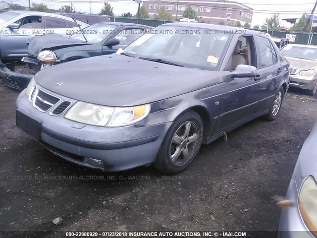 YS3ED49A453520505 - 2005 SAAB 9-5 ARC GRAY photo 2