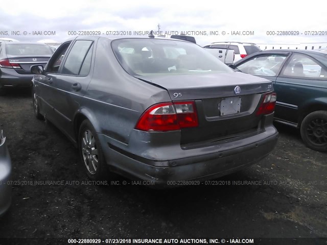 YS3ED49A453520505 - 2005 SAAB 9-5 ARC GRAY photo 3