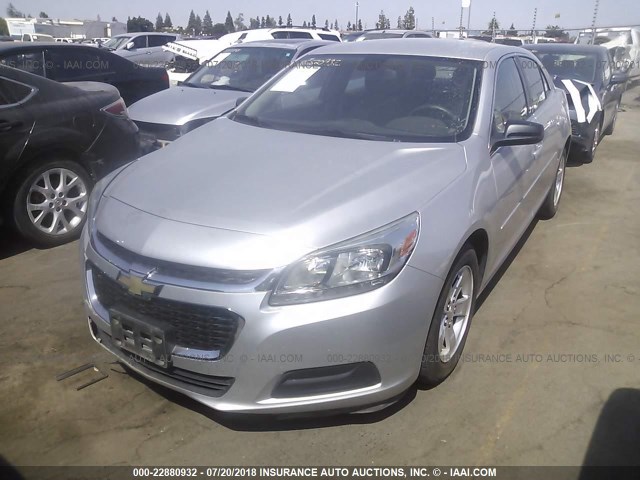 1G11B5SL2FF106578 - 2015 CHEVROLET MALIBU LS SILVER photo 2