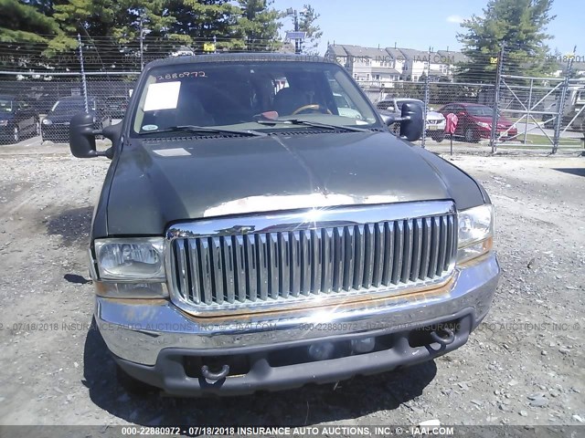 1FMNU42S71ED04555 - 2001 FORD EXCURSION LIMITED GREEN photo 6
