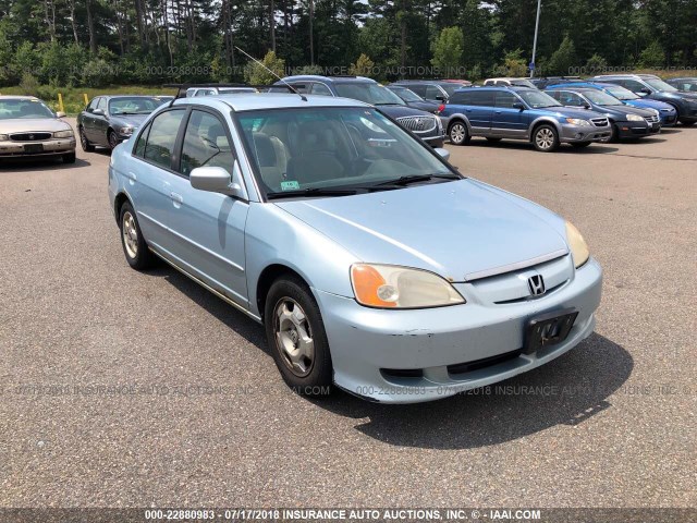 JHMES95653S025761 - 2003 HONDA CIVIC BLUE photo 1