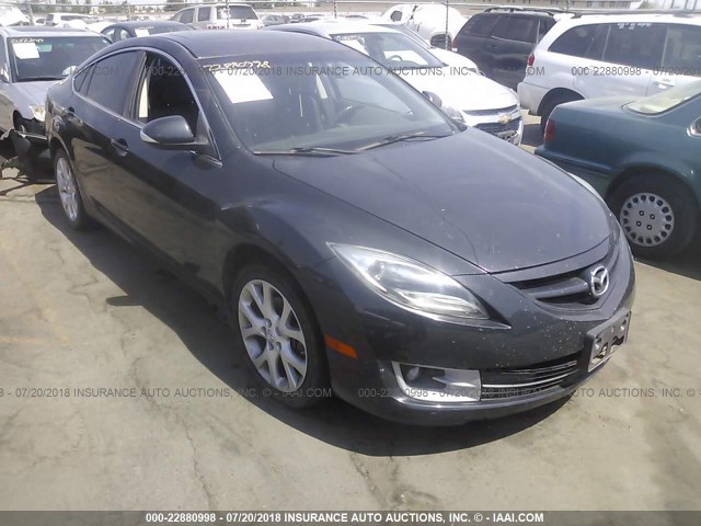 1YVHZ8EH1D5M08306 - 2013 MAZDA 6 TOURING PLUS GRAY photo 1