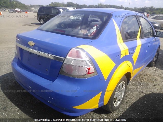 KL1TD56E29B349493 - 2009 CHEVROLET AVEO LS/LT 蓝色 照片 4