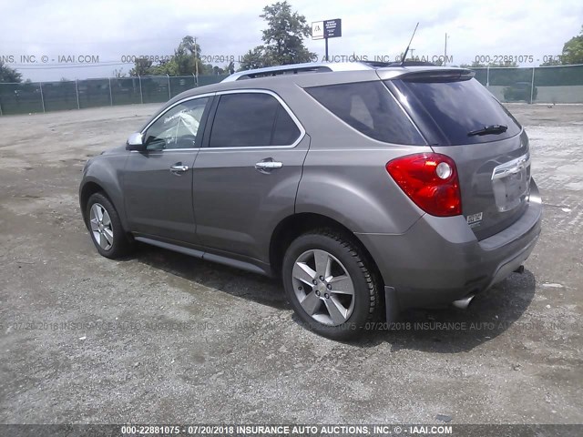 2GNFLFE54C6156487 - 2012 CHEVROLET EQUINOX LTZ TAN photo 3