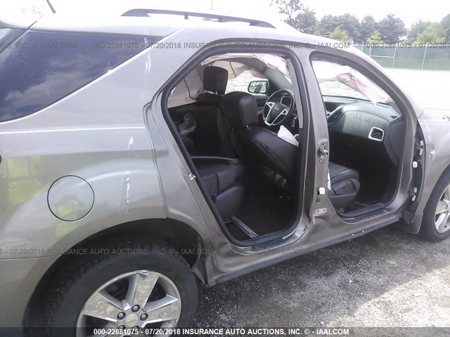 2GNFLFE54C6156487 - 2012 CHEVROLET EQUINOX LTZ TAN photo 6