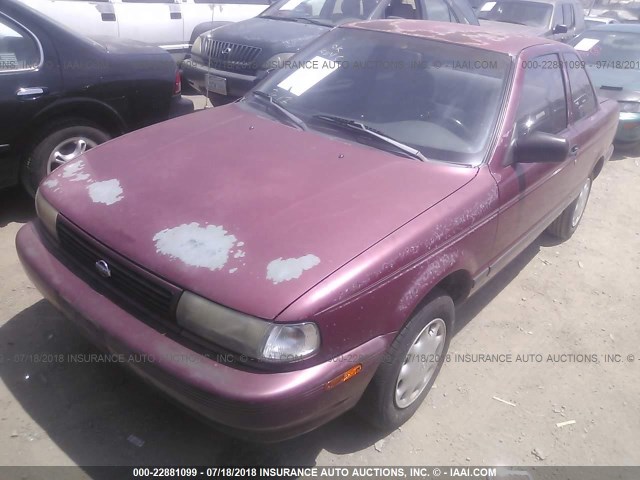 1N4EB32H3RC777956 - 1994 NISSAN SENTRA E/XE/SE/LE BURGUNDY photo 2