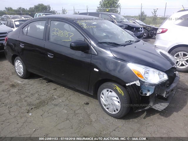 ML32F3FJXHHF11274 - 2017 MITSUBISHI MIRAGE G4 ES შავი ფოტო 1