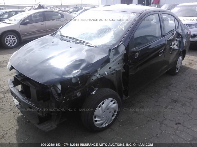 ML32F3FJXHHF11274 - 2017 MITSUBISHI MIRAGE G4 ES შავი ფოტო 2