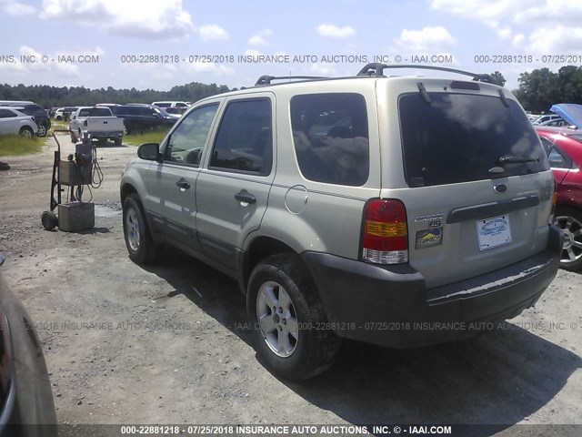 1FMYU03115DA25660 - 2005 FORD ESCAPE XLT SILVER photo 3