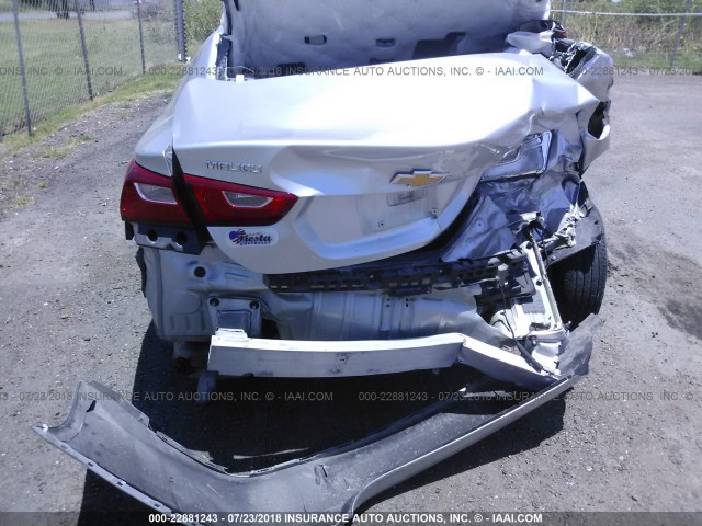 1G1ZB5ST6HF218838 - 2017 CHEVROLET MALIBU LS Gümüş foto 6
