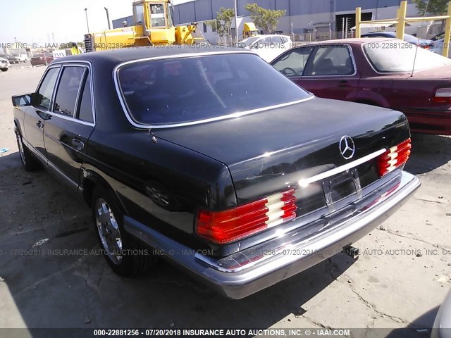 WDBCA39E6MA605617 - 1991 MERCEDES-BENZ 560 SEL BLACK photo 3