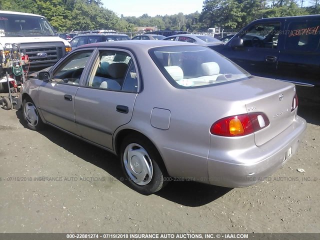 2T1BR12E5YC333129 - 2000 TOYOTA COROLLA VE/CE/LE 棕色 照片 3