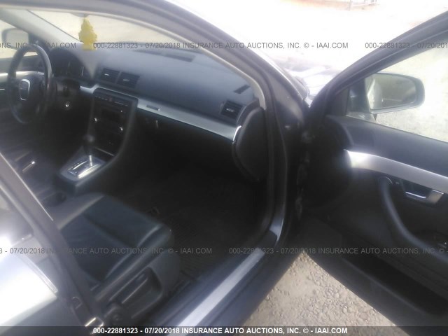 WAUDF78E27A157829 - 2007 AUDI A4 2.0T QUATTRO GRAY photo 5