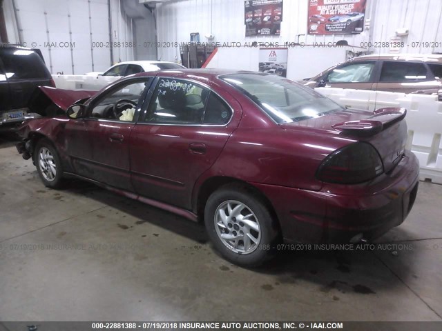 1G2NE52E65M184846 - 2005 PONTIAC GRAND AM SE MAROON photo 3