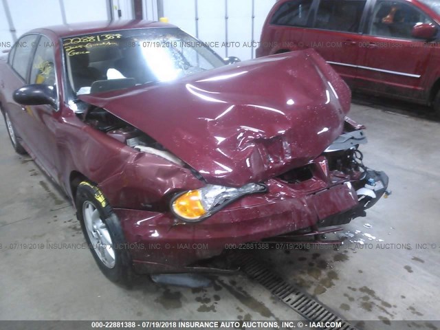 1G2NE52E65M184846 - 2005 PONTIAC GRAND AM SE MAROON photo 6