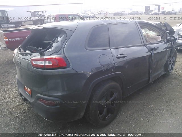 1C4PJMCS6GW110977 - 2016 JEEP CHEROKEE LATITUDE BLACK photo 4