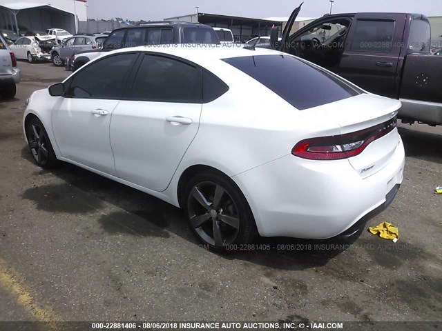 1C3CDFEB0FD247880 - 2015 DODGE DART GT WHITE photo 3