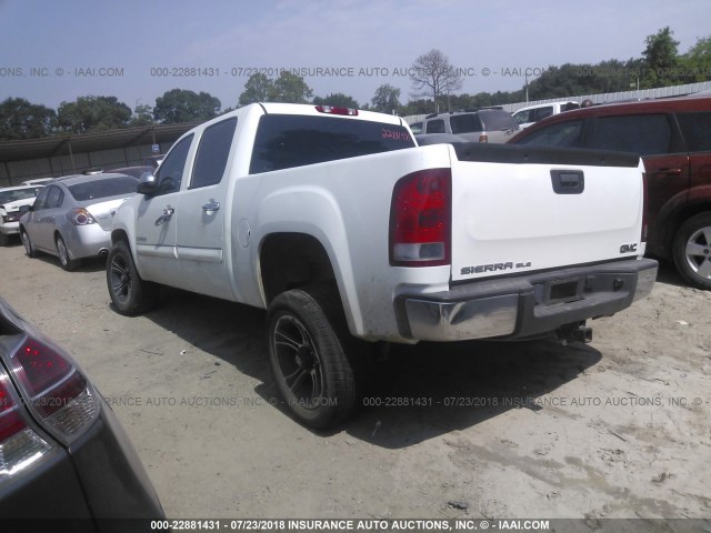 3GTP1VE00DG117760 - 2013 GMC SIERRA C1500 SLE WHITE photo 3