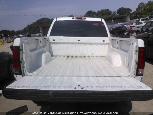 3GTP1VE00DG117760 - 2013 GMC SIERRA C1500 SLE WHITE photo 8