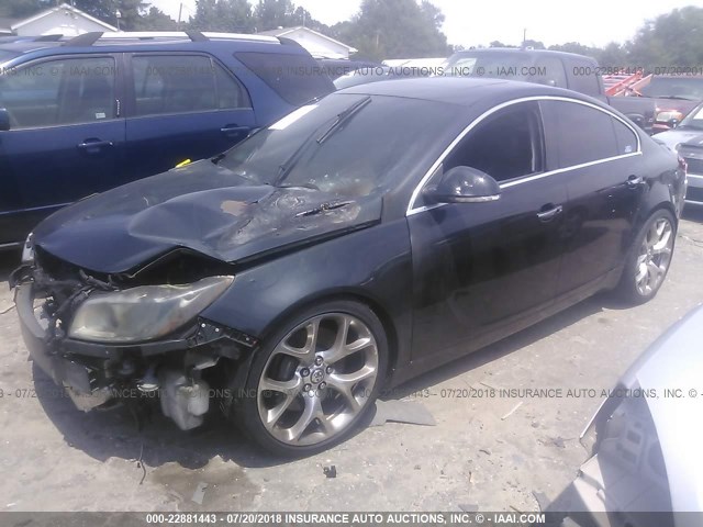 2G4GV5GV4C9170947 - 2012 BUICK REGAL GS BLACK photo 2