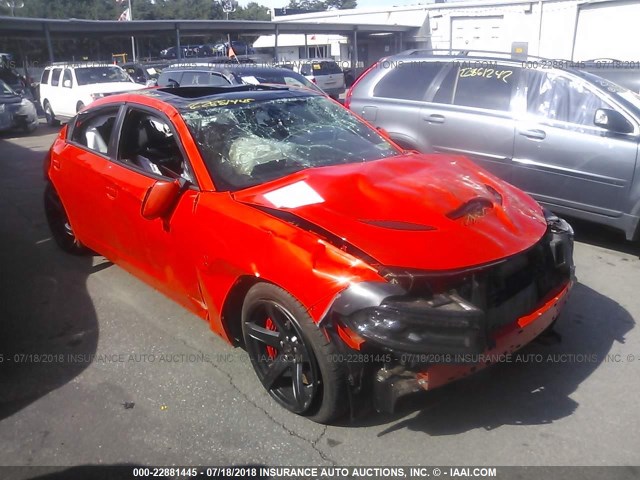 2C3CDXL95JH230025 - 2018 DODGE CHARGER SRT HELLCAT ORANGE photo 1