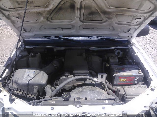 1GCDT299488185690 - 2008 CHEVROLET COLORADO LS WHITE photo 10