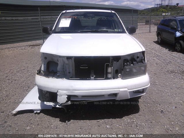 1GCDT299488185690 - 2008 CHEVROLET COLORADO LS WHITE photo 6