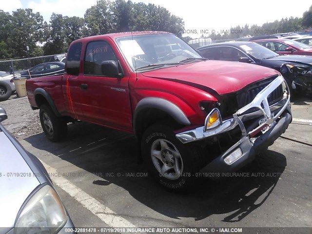 5TESN92N83Z274915 - 2003 TOYOTA TACOMA XTRACAB PRERUNNER RED photo 1