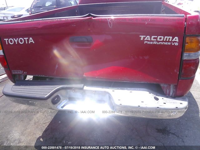 5TESN92N83Z274915 - 2003 TOYOTA TACOMA XTRACAB PRERUNNER RED photo 6