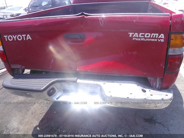 5TESN92N83Z274915 - 2003 TOYOTA TACOMA XTRACAB PRERUNNER წითელი ფოტო 6