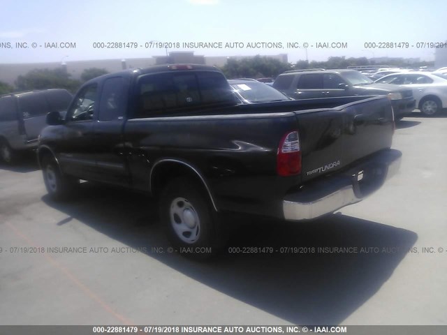 5TBRU34115S443643 - 2005 TOYOTA TUNDRA ACCESS CAB SR5 BLACK photo 3