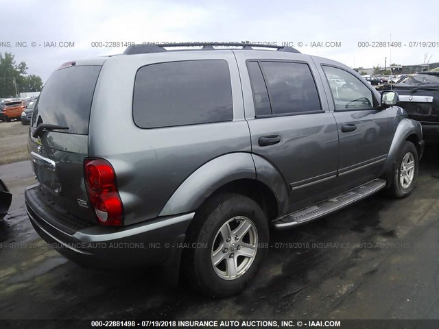 1D4HB58D05F519381 - 2005 DODGE DURANGO LIMITED GRAY photo 4