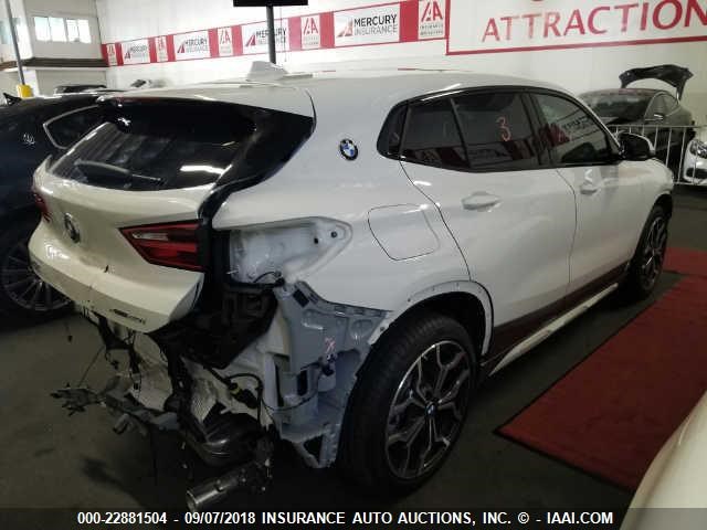 WBXYJ5C39JEF71256 - 2018 BMW X2 XDRIVE28I WHITE photo 4