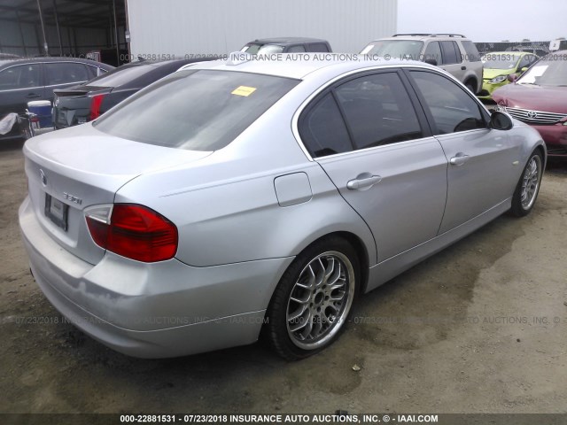 WBAVB33536KR73117 - 2006 BMW 330 I SILVER photo 4