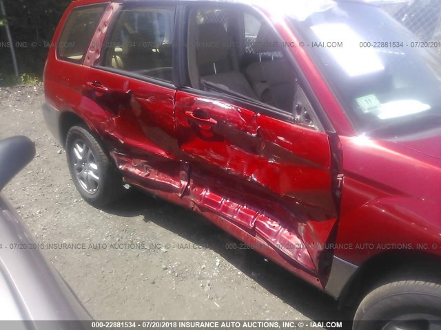 JF1SG67667H704111 - 2007 SUBARU FORESTER 2.5X LL BEAN RED photo 6