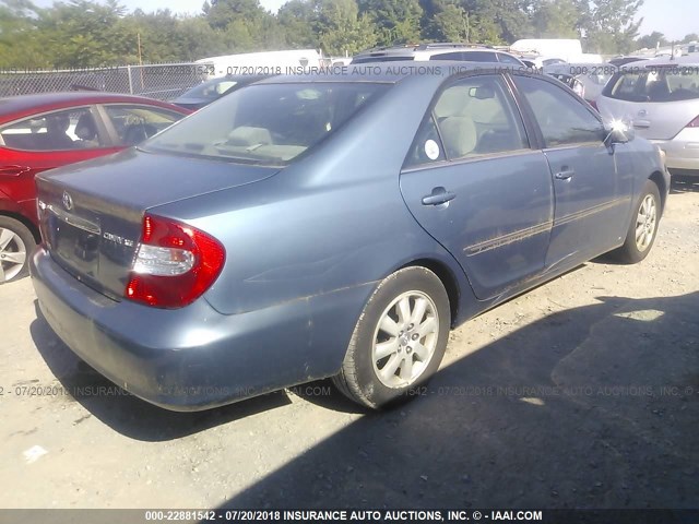 4T1BE30K23U653287 - 2003 TOYOTA CAMRY LE/XLE/SE 浅蓝色 照片 4