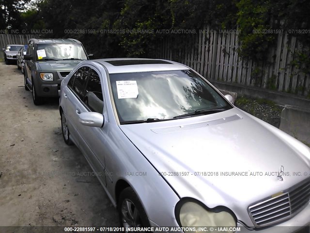 WDBRF40J93A477402 - 2003 MERCEDES-BENZ C 230K SPORT SEDAN SILVER photo 6