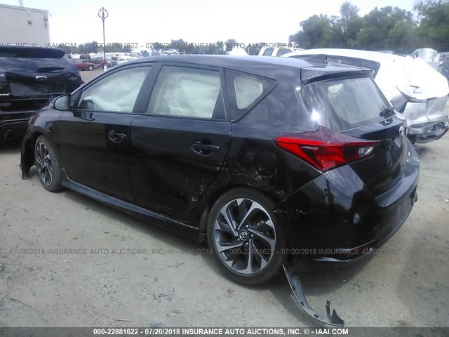 JTNKARJE7HJ537390 - 2017 TOYOTA COROLLA IM BLACK photo 3