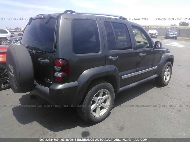 1J4GL58KX5W588951 - 2005 JEEP LIBERTY LIMITED BLACK photo 4