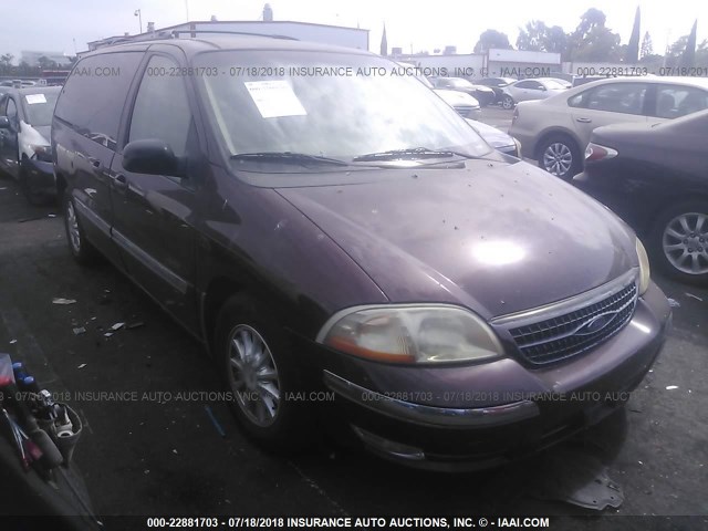 2FMZA5245XBB80596 - 1999 FORD WINDSTAR SE MAROON photo 1