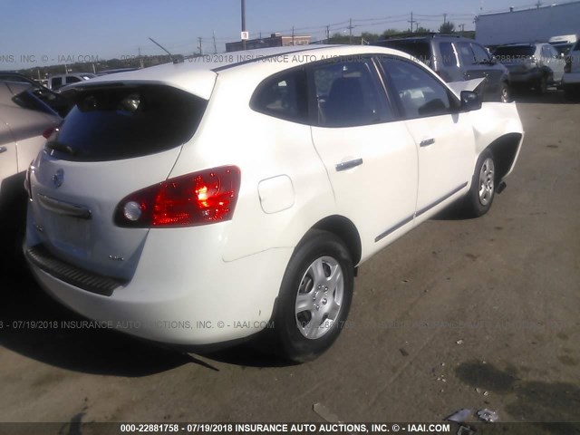 JN8AS5MV3BW295200 - 2011 NISSAN ROGUE S/SV/KROM WHITE photo 4