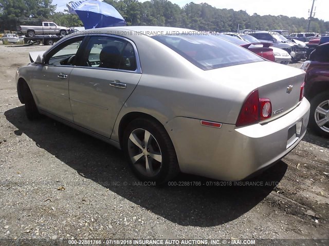 1G1ZC5E05CF349721 - 2012 CHEVROLET MALIBU 1LT 香槟色 照片 3