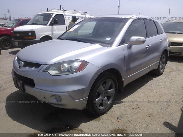 5J8TB18287A008744 - 2007 ACURA RDX Light Blue photo 2