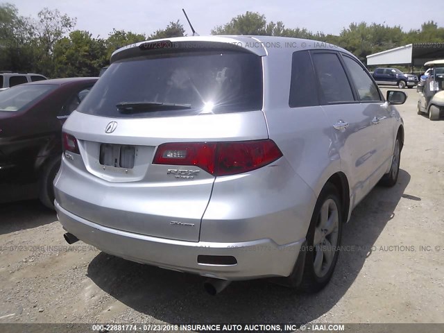 5J8TB18287A008744 - 2007 ACURA RDX Light Blue photo 4