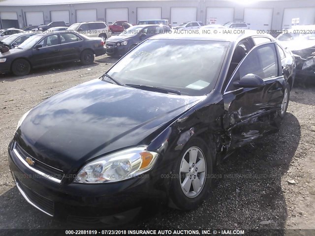 2G1WB5EK3A1155412 - 2010 CHEVROLET IMPALA LT BLACK photo 6