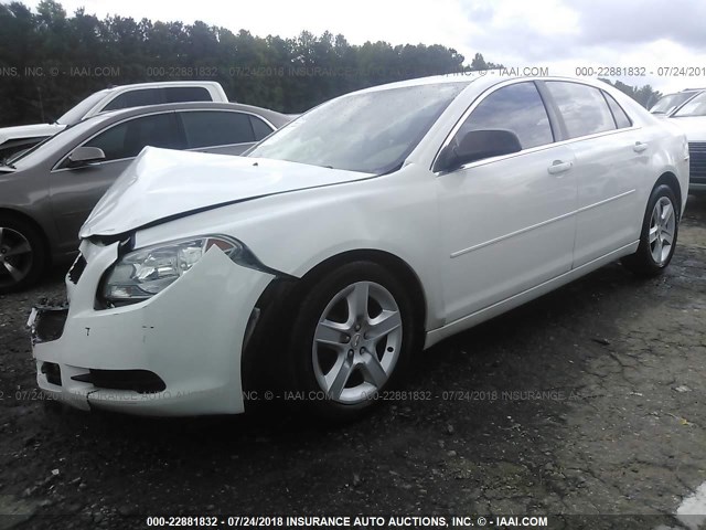 1G1ZA5EU3CF398084 - 2012 CHEVROLET MALIBU LS 白色 照片 2