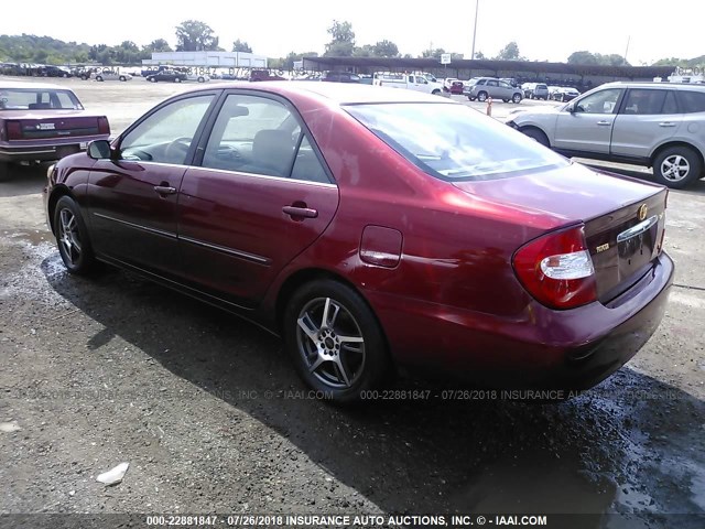 4T1BF32K03U050025 - 2003 TOYOTA CAMRY LE/XLE/SE 红色 照片 3