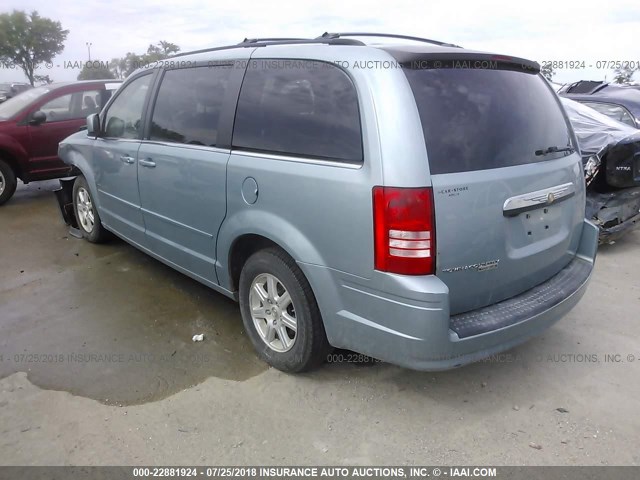 2A8HR54P48R766045 - 2008 CHRYSLER TOWN & COUNTRY TOURING BLUE photo 3